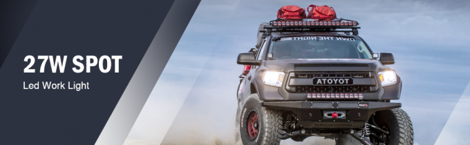 ট্রাক SUV-এর জন্য 27W স্পট লেড অফ রোড লাইট সুপার ব্রাইট ড্রাইভিং ফগ লাইট 0