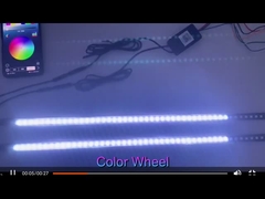 ইউনিভার্সাল এবিএস কার ইন্টিরিওর এলইডি লাইট ওয়াটারপ্রুফ ৫৬সিএম কার ফ্ল্যাশ স্ট্রোব লাইট নাইট রাইডার স্ক্যানার লি