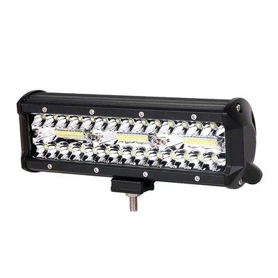 9 ইঞ্চি 180W ডুয়াল রো LED লাইট বার সাদা / অ্যাম্বার অফ রোড গাড়ির জন্য