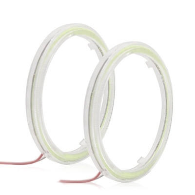 কেনা Cob Angel Eyes LED কার অ্যাম্বিয়েন্ট লাইট 100MM লাল নীল কুয়াশা বাতি 12-18V online manufacture