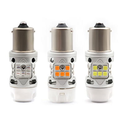 কেনা T3 Error Free 1156 BA15S BAU15S Light Bulb 12V 24W White Amber Red Car Motorcycle LED Turn Signal Lights With Ceramics online manufacture