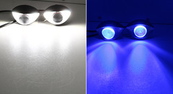 কাস্টম 300LM 6000K মোটরসাইকেল LED হেডলাইট হক আই লাইট 10SMD