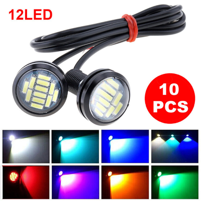 হাই পাওয়ার 12v মোটরসাইকেল LED হেডলাইট 23MM-4014 লেন্স হাইলাইট ঈগল আই LED লাইট