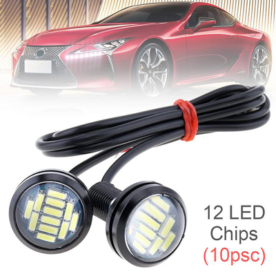 হাই পাওয়ার 12v মোটরসাইকেল LED হেডলাইট 23MM-4014 লেন্স হাইলাইট ঈগল আই LED লাইট