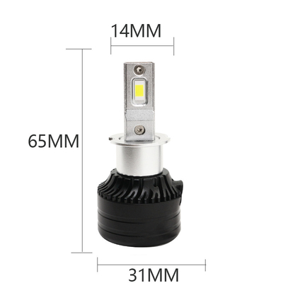 গাড়ির হেডলাইট H3 6500K 12-36V LED হেড লাইট বাল্ব প্রোডাক্ট সিস্টেম এবং 3000LM 30W ফ্রন্ট ফগ ল্যাম্প