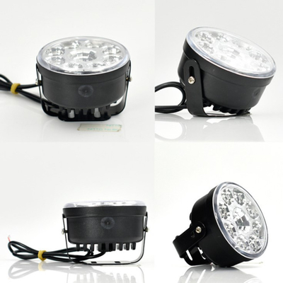 12V 5050 ড্রাইভিং কার ফগ ল্যাম্প LED বাল্ব রাউন্ড LED ডেটাইম রানিং লাইট