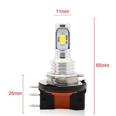 Luces Para Carros H15 অটোমোটিভ LED হেডলাইট DRL হ্যালোজেন বাল্ব হেডলাইট