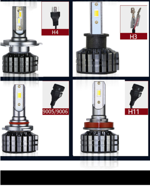 12-18V H1 LED হেডলাইট বাল্ব H4 H7 H8 H11 9005 9006 9012 H3 880 H13 9004 9007