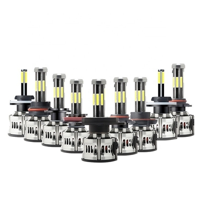 8 সাইড H1 H3 H4 H7 9005 9006 স্বয়ংচালিত LED হেডলাইট 6000K 360 ক্যানবাস