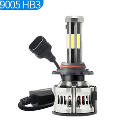 8 সাইড H1 H3 H4 H7 9005 9006 স্বয়ংচালিত LED হেডলাইট 6000K 360 ক্যানবাস
