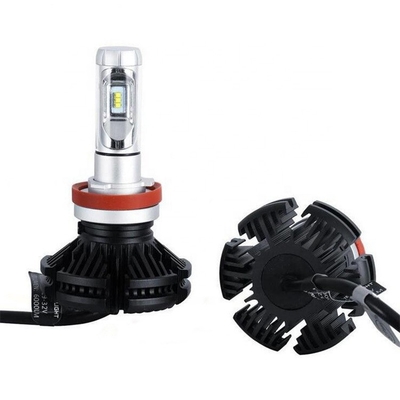X3 অটোমোটিভ LED হেডলাইট ফ্যানলেস ফগ লাইট H4 H7 H11 9005 9006