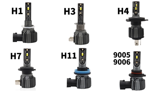 সুপার ব্রাইটস্ট LED কার হেডলাইট বাল্ব CSP 3570 12V 9005 9006
