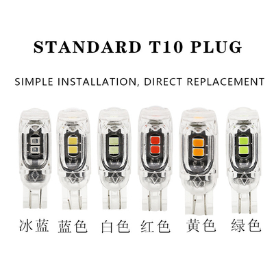 LED উচ্চ উজ্জ্বলতা স্বয়ংচালিত LED লাইট বাল্ব T10 3030 5SMD ক্যানবাস লাইসেন্স প্লেট লাইট কার সিডেল্যাম্প