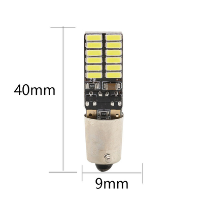 BA9S 4014 24SMD অটোমোটিভ LED লাইট বাল্ব প্রস্থ LED ইন্ডিকেটর লাইট 12V