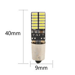 BA9S 4014 24SMD অটোমোটিভ LED লাইট বাল্ব প্রস্থ LED ইন্ডিকেটর লাইট 12V