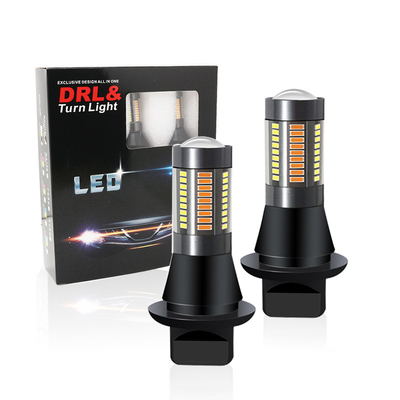 T20 CANUBS LED ব্রেক টার্ন সিগন্যাল লাইট 7440 4014 66SMD Led ডে টাইম রানিং লাইট