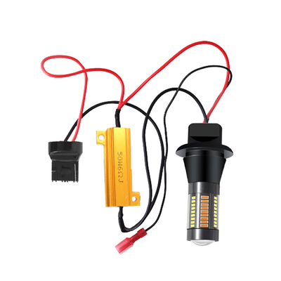 T20 CANUBS LED ব্রেক টার্ন সিগন্যাল লাইট 7440 4014 66SMD Led ডে টাইম রানিং লাইট
