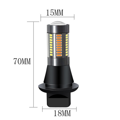 T20 CANUBS LED ব্রেক টার্ন সিগন্যাল লাইট 7440 4014 66SMD Led ডে টাইম রানিং লাইট