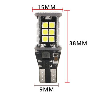 T15 3030 24SMD ক্যানবাস LED হেডলাইট 12V হাইলাইট রিভার্সিং কার কর্নার লাইট