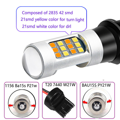 OEM অটো 1157 Led T20 LED ব্রেক এবং টার্ন সিগন্যাল লাইট 2835 7443 কার হোয়াইট ফ্ল্যাশিং লাইট