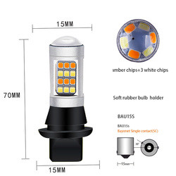 অটো P21w 1156 1157 12v LED স্টপ টেল লাইট বাল্ব T20 কার ব্রেক লাইট