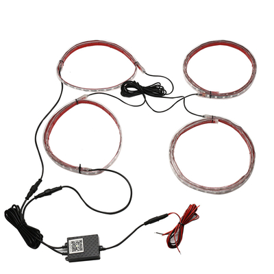 6W গাড়ির জন্য ওয়্যারলেস ব্লু RGB 12v LED লাইট স্ট্রিপ অটোমোটিভ নিয়ন টিউব লাইট