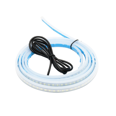 2pcs 12V নমনীয় জলরোধী গাড়ির হেডলাইট LED টিউব স্ট্রিপ টার্ন সিগন্যাল ব্রেক ফ্লো গাইড লাইট DRL