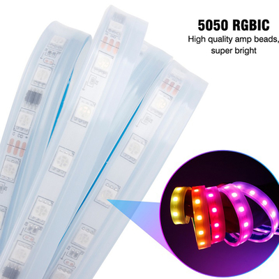 2pcs 30/45/60cm RGBLED দিনের সময় চলমান হালকা পাতলা অনুক্রমিক নমনীয় LED টার্ন সিগন্যাল স্ট্রিপ