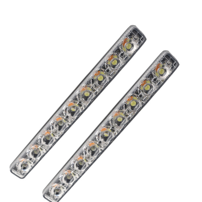 অ্যালুমিনিয়াম অটোমোবাইল Drl কার হেডলাইট LED টিউব স্ট্রিপ ABS লেন্স সহ দুই রঙের