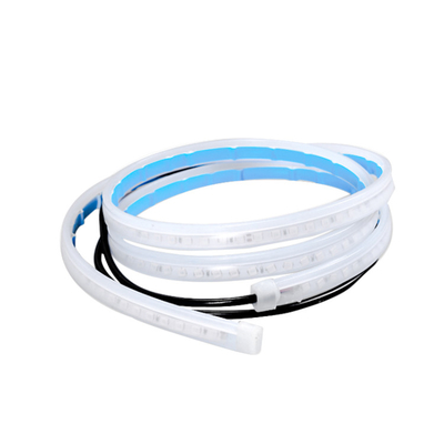 12V আউটডোর LED গাড়ির দরজা সতর্কতা হালকা স্ট্রিপ সাদা জলরোধী 120cm