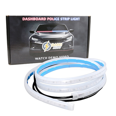 12V আউটডোর LED গাড়ির দরজা সতর্কতা হালকা স্ট্রিপ সাদা জলরোধী 120cm