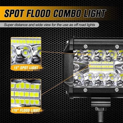 অ্যালুমিনিয়াম খাদ LED ড্রাইভিং লাইট 10-30V LED লাইট বার গাড়ির জন্য