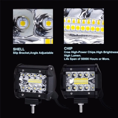 অ্যালুমিনিয়াম খাদ LED ড্রাইভিং লাইট 10-30V LED লাইট বার গাড়ির জন্য