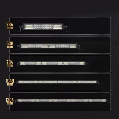 গাড়ির জন্য ডুয়াল রায় LED লাইট বার 200W - 1000W অ্যালুমিনিয়াম প্রোফাইল