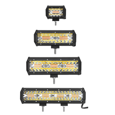 9 ইঞ্চি 180W ডুয়াল রো LED লাইট বার সাদা / অ্যাম্বার অফ রোড গাড়ির জন্য