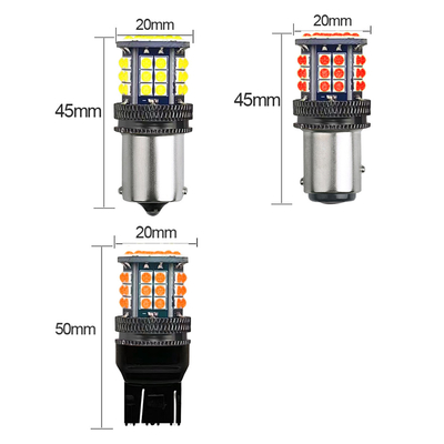 অ্যালুমিনিয়াম খাদ LED বাঁক সংকেত সূচক 3030 39 SMD 12v 1156 BA15S 1157 BAY15D T20 T25 গাড়ী বাঁক সংকেত
