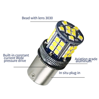 অ্যালুমিনিয়াম খাদ LED বাঁক সংকেত সূচক 3030 39 SMD 12v 1156 BA15S 1157 BAY15D T20 T25 গাড়ী বাঁক সংকেত