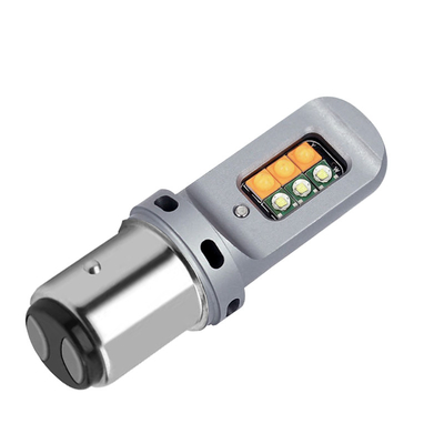 দীর্ঘস্থায়ী 5W LED ব্রেক টার্ন সিগন্যাল লাইট 1156 ইউনিভার্সাল 12smd LED বাল্ব 1156 P21W BA15S PY21W 3157 7443 ক্যানবাস সহ
