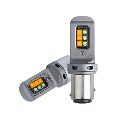 দীর্ঘস্থায়ী 5W LED ব্রেক টার্ন সিগন্যাল লাইট 1156 ইউনিভার্সাল 12smd LED বাল্ব 1156 P21W BA15S PY21W 3157 7443 ক্যানবাস সহ