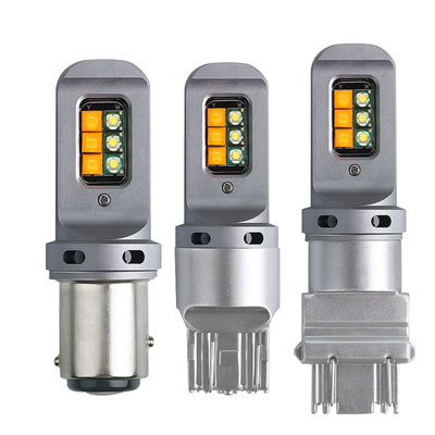 দীর্ঘস্থায়ী 5W LED ব্রেক টার্ন সিগন্যাল লাইট 1156 ইউনিভার্সাল 12smd LED বাল্ব 1156 P21W BA15S PY21W 3157 7443 ক্যানবাস সহ