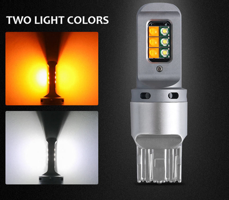 দীর্ঘস্থায়ী 5W LED ব্রেক টার্ন সিগন্যাল লাইট 1156 ইউনিভার্সাল 12smd LED বাল্ব 1156 P21W BA15S PY21W 3157 7443 ক্যানবাস সহ