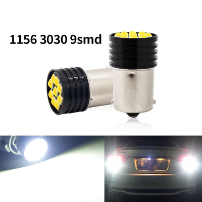 1157 BAY15D LED P21/5W 1156 BA15S P21W LED বাল্ব 9 SMD 3030 R5W R10W কার রিভার্স লাইট ব্রেক টেইল ল্যাম্প