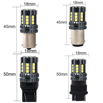 হোয়াইট LED কার টার্ন সিগন্যাল লাইট অটো 12V 24V 2835 45SMD 1156 1157 T25 3156 3157 T20 7440 7443 ক্যানবাস বাল্ব গাড়ি নেতৃত্বাধীন