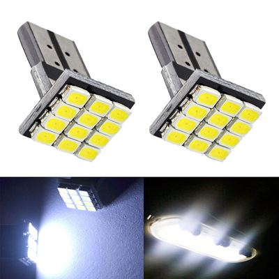 পাওয়ার 9W LED লাইট বাল্ব জলরোধী IP67 360 ডিগ্রী অটোমোটিভ লাইট 12v T10 12SMD 1206 3020 পড়ার আলো লাইসেন্স প্লেট
