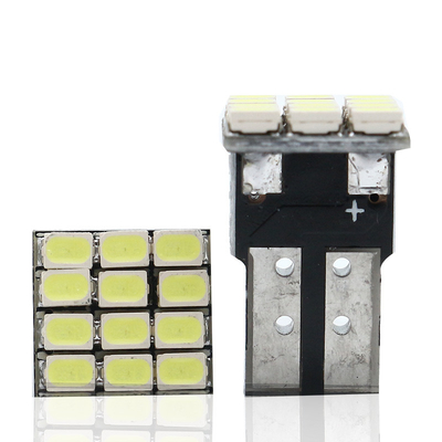 পাওয়ার 9W LED লাইট বাল্ব জলরোধী IP67 360 ডিগ্রী অটোমোটিভ লাইট 12v T10 12SMD 1206 3020 পড়ার আলো লাইসেন্স প্লেট