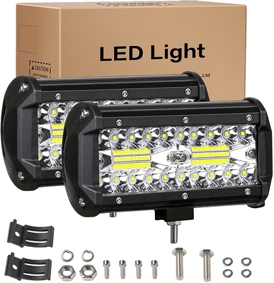 240W 24000lm কুয়াশা Led লাইট বার 7 ইঞ্চি LED ড্রাইভিং লাইট অফ রোড জলরোধী