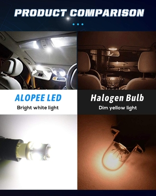 194 স্বয়ংচালিত LED লাইট বাল্ব 6500K ওয়েজ T10 SMD 5050 চিপস