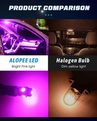 194 স্বয়ংচালিত LED লাইট বাল্ব 6500K ওয়েজ T10 SMD 5050 চিপস