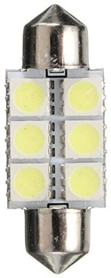ফেস্টুন C5W 5050 6SMD LED কার ইন্টেরিয়র লাইট ল্যাম্প বাল্ব ডোম ব্লু হোয়াইট DC 12V 31mm 36mm 39mm 41mm
