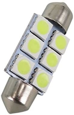 ফেস্টুন C5W 5050 6SMD LED কার ইন্টেরিয়র লাইট ল্যাম্প বাল্ব ডোম ব্লু হোয়াইট DC 12V 31mm 36mm 39mm 41mm